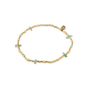 Thoughtful  Aventurijn Goudkleurig Enkelbandje