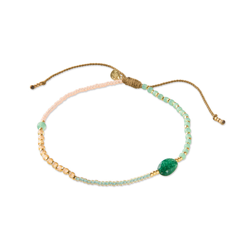 Liberation Aventurin goldfarbiges Fußkettchen