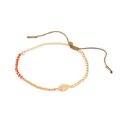 Liberation Citrien Goudkleurig Enkelbandje