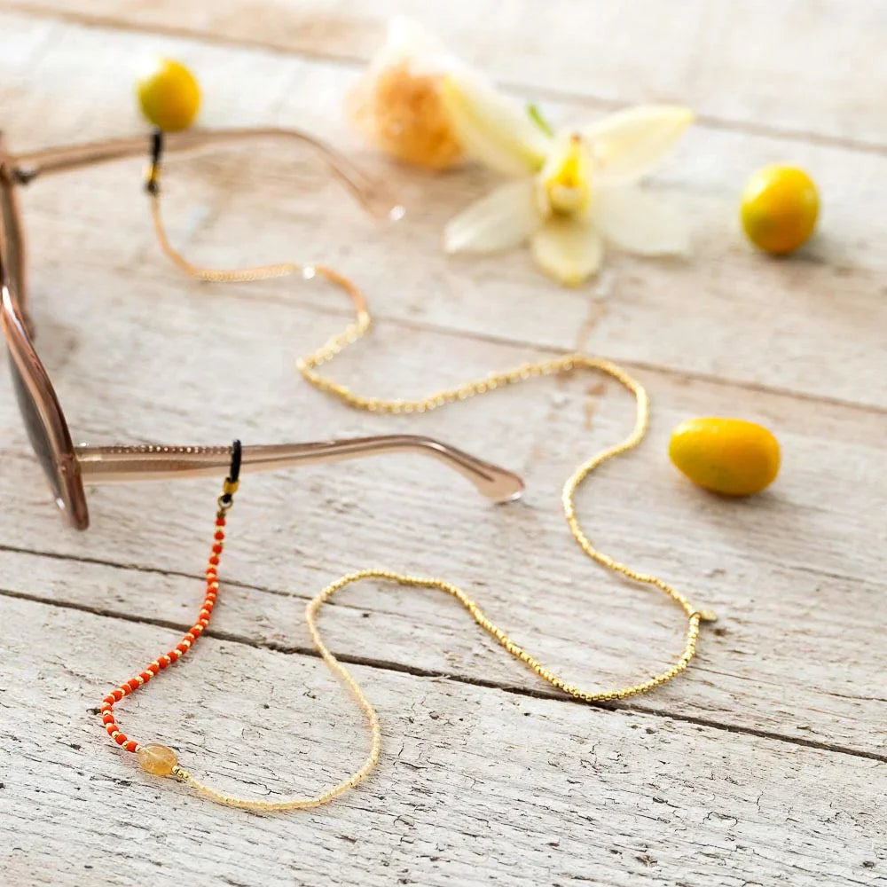 Unified Citrien Goudkleurige Brillenkoord