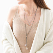 Feminine Labradoriet Zilver Ketting