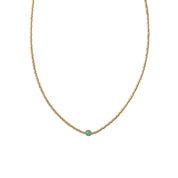 Flora Aventurijn Goudkleurige Ketting