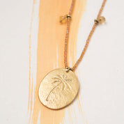 Feminine Citrin Gold Halskette