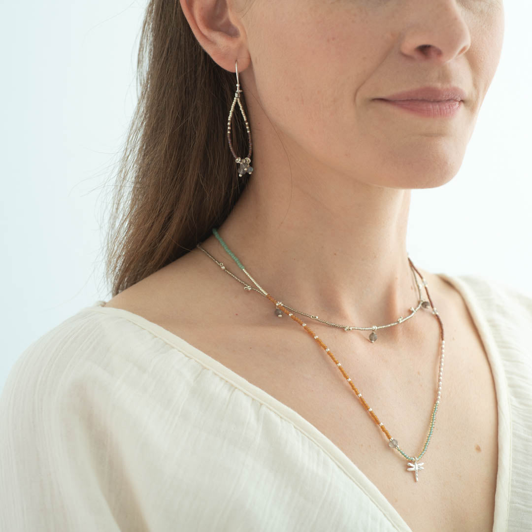 Feel Labradoriet Zilverkleurige Ketting