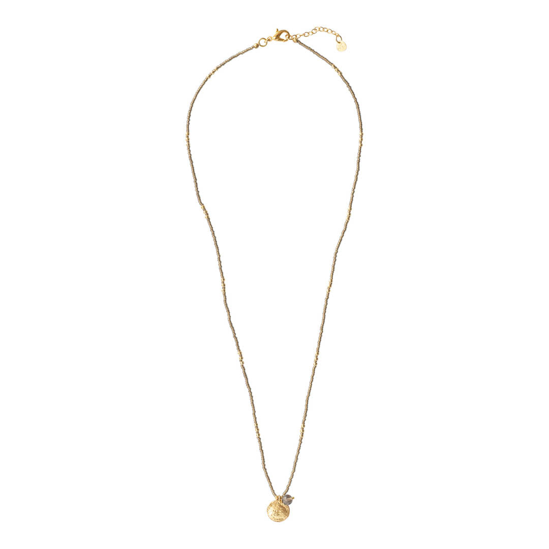 Timeless Rookkwarts Goudkleurige Ketting