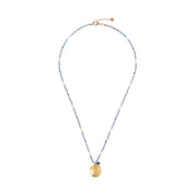 Prayer Lapislazuli goldfarbige Halskette
