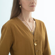 Paradise Karneol Goldfarbige Halskette