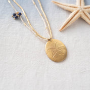 Courage Lapislazuli goldfarbige Halskette