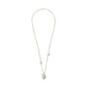 Courage Labradorit silberfarbige Halskette