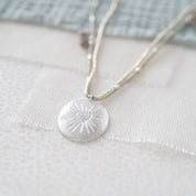 Courage Labradorit silberfarbige Halskette