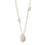 Courage Labradorit silberfarbige Halskette