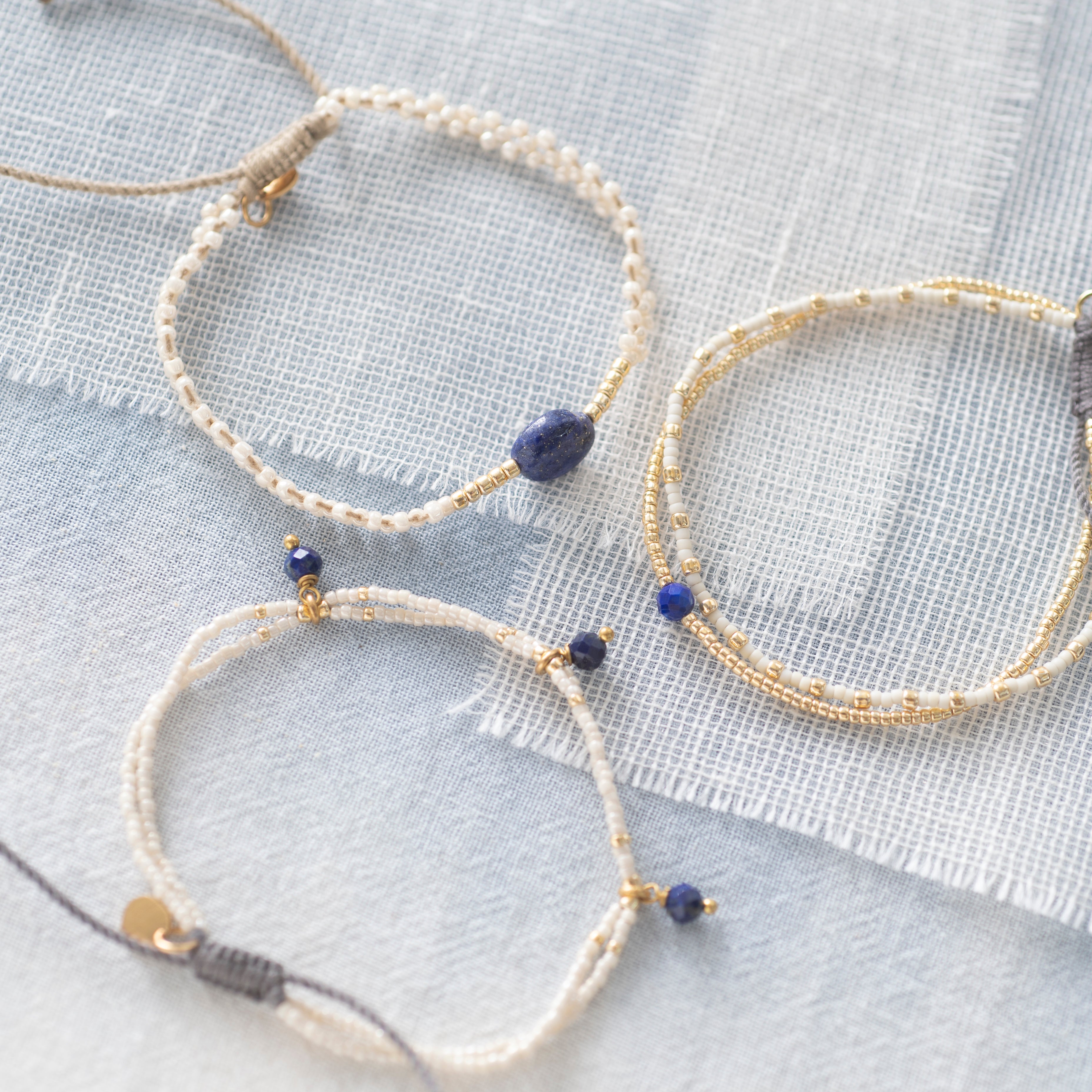 Honor Lapis Lazuli Gold Colored Bracelet