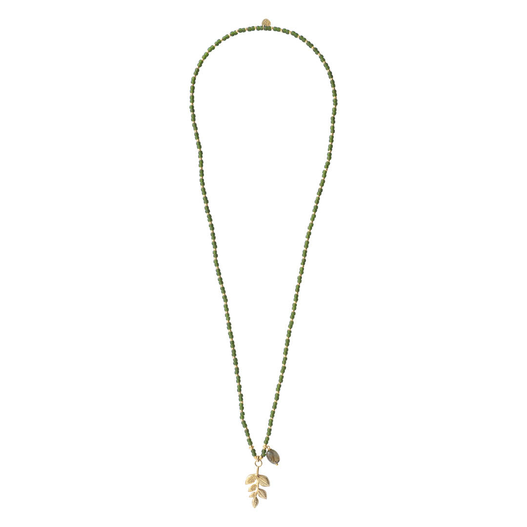 Fantasy Labradoriet Goud Ketting