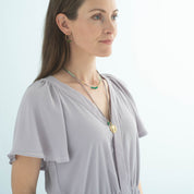 Fantasy Aventurin goldfarbige Halskette