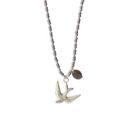 Fantasy Rauchquarz Silber Halskette