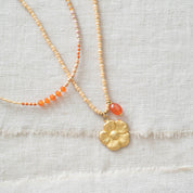 Fantasy Karneol goldfarbige Halskette