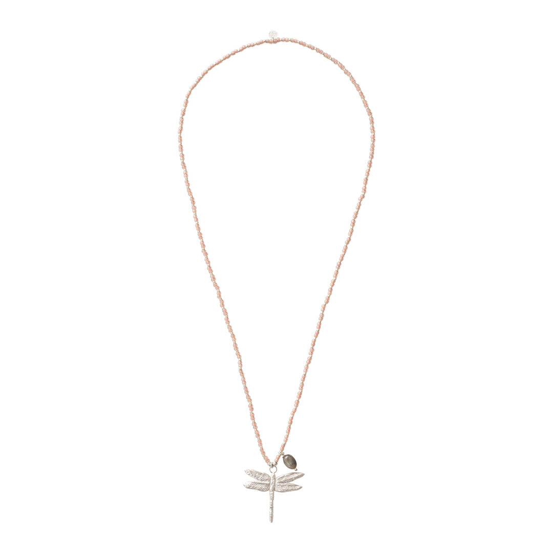 Fantasy Labradoriet Zilverkleurige Ketting