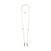 Trust Lapislazuli goldfarbige Brillenkette