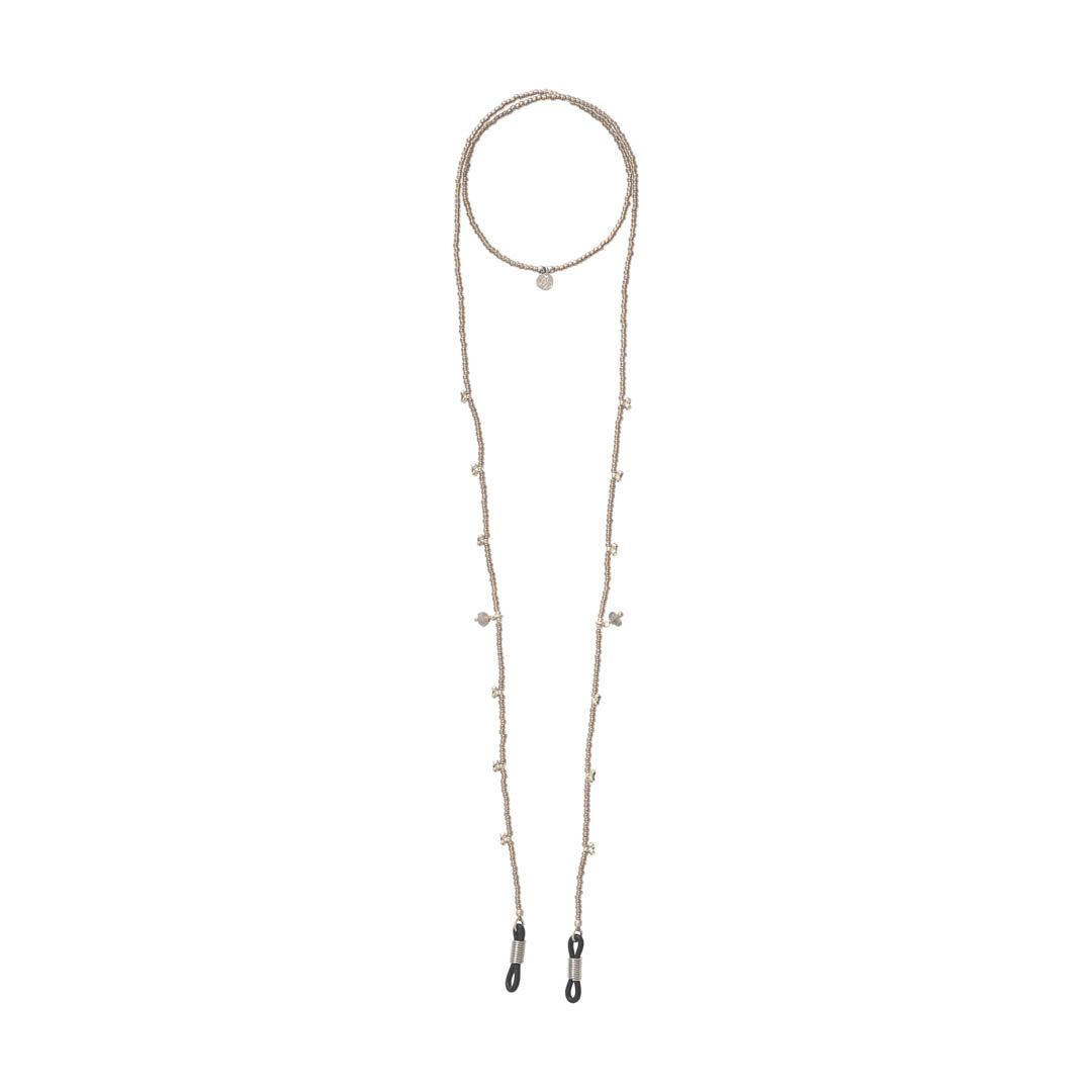 Trust Labradorit silberfarbige Brillenkette