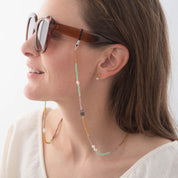 Midsummer Labradoriet Zilverkleurige Brillenkoord