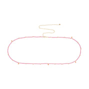 Festival Carneool Goudkleurige Body chain