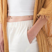 Festival Lapis Lazuli Goudkleurige Body Chain