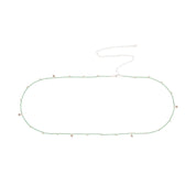 Festival Labradoriet Zilverkleurige Body chain