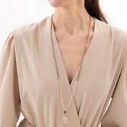 Blessing Rauchquarz Silber Halskette