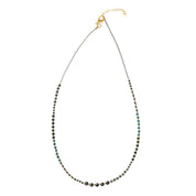 Golden Schwarzer Onyx Goldfarbig Halskette