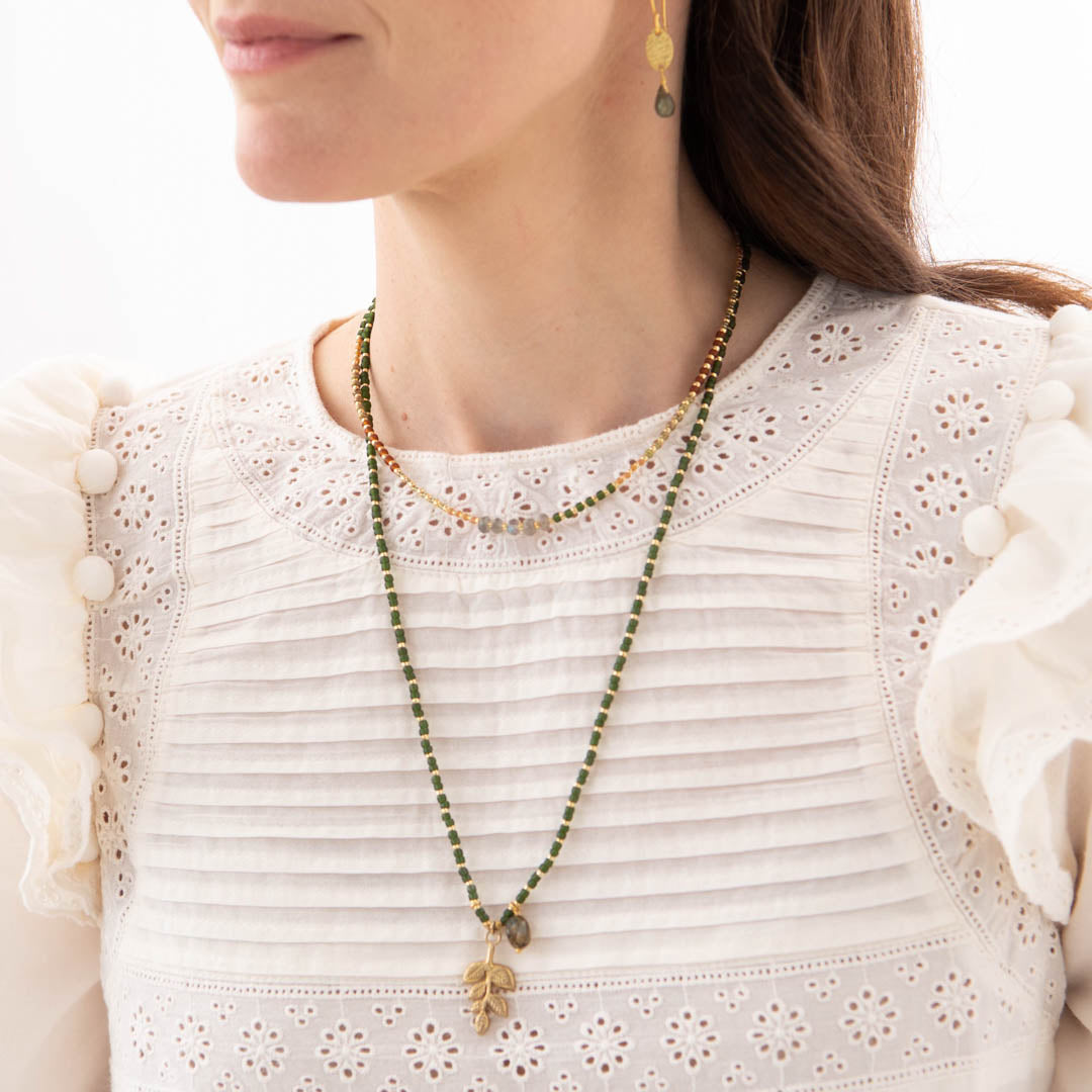 Golden Labradoriet Goudkleurige Ketting