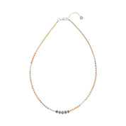 Golden Labradoriet Zilverkleurige Ketting