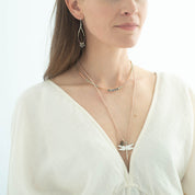 Golden Labradoriet Zilverkleurige Ketting