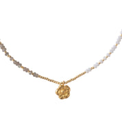 Ambition Labradoriet Blauwe Agaat Goudkleurige Ketting