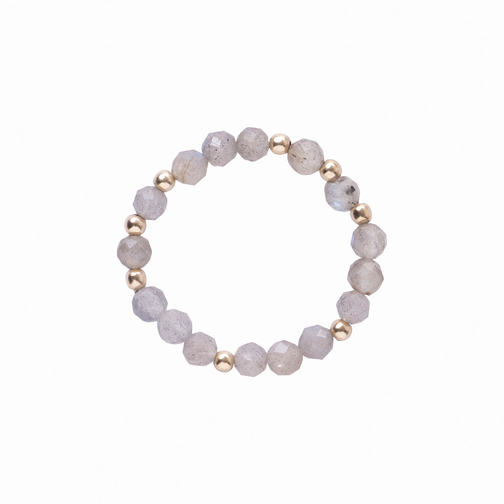 Dedicated Labradorit goldfarbiger Ring