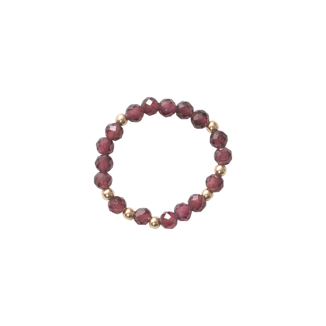 Dedicated Granaat Goudkleurige Ring