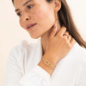 Dedicated Granaat Goudkleurige Ring