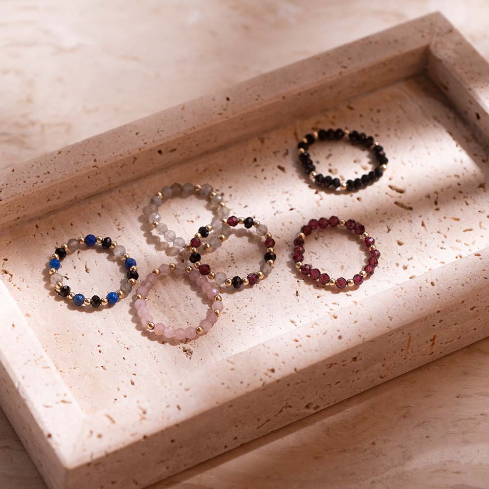 Dedicated Granaat Goudkleurige Ring