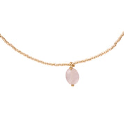 Geschenkset Love Rosenquarz Vergoldet