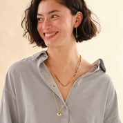 Paradise Tijgeroog Goudkleurige Ketting