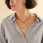 Empathy Tigerauge Lapislazuli Halskette 