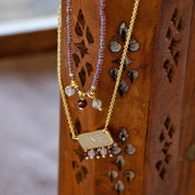 Empathy Labradoriet Granaat Ketting