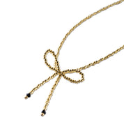 Wishful Schwarzer Onyx goldfarbige Halskette 