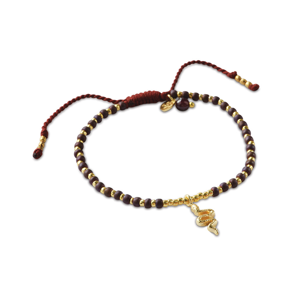 Hoping Granat Armband