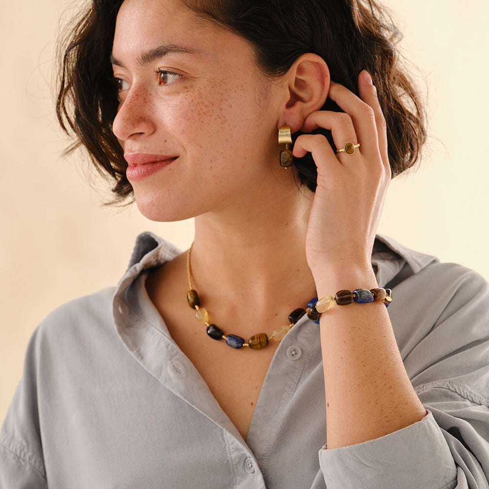 Worthy Tijgeroog Mix Armband