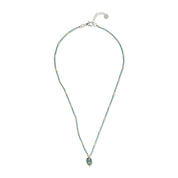 Wishing Labradorit Halskette Silberfarben