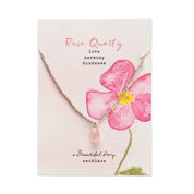 Wishing Rozenkwarts Ketting Zilverkleurig