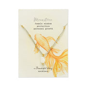 Wishing Mondstein Halskette Goldfarben