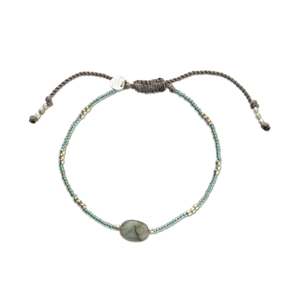 Wanting Labradorit Armband Silberfarben