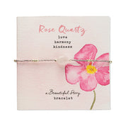 Wanting Rose Quartz Bracelet Silver Colored
