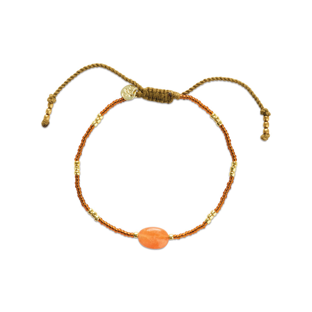 Wanting Karneol Armband Goldfarben